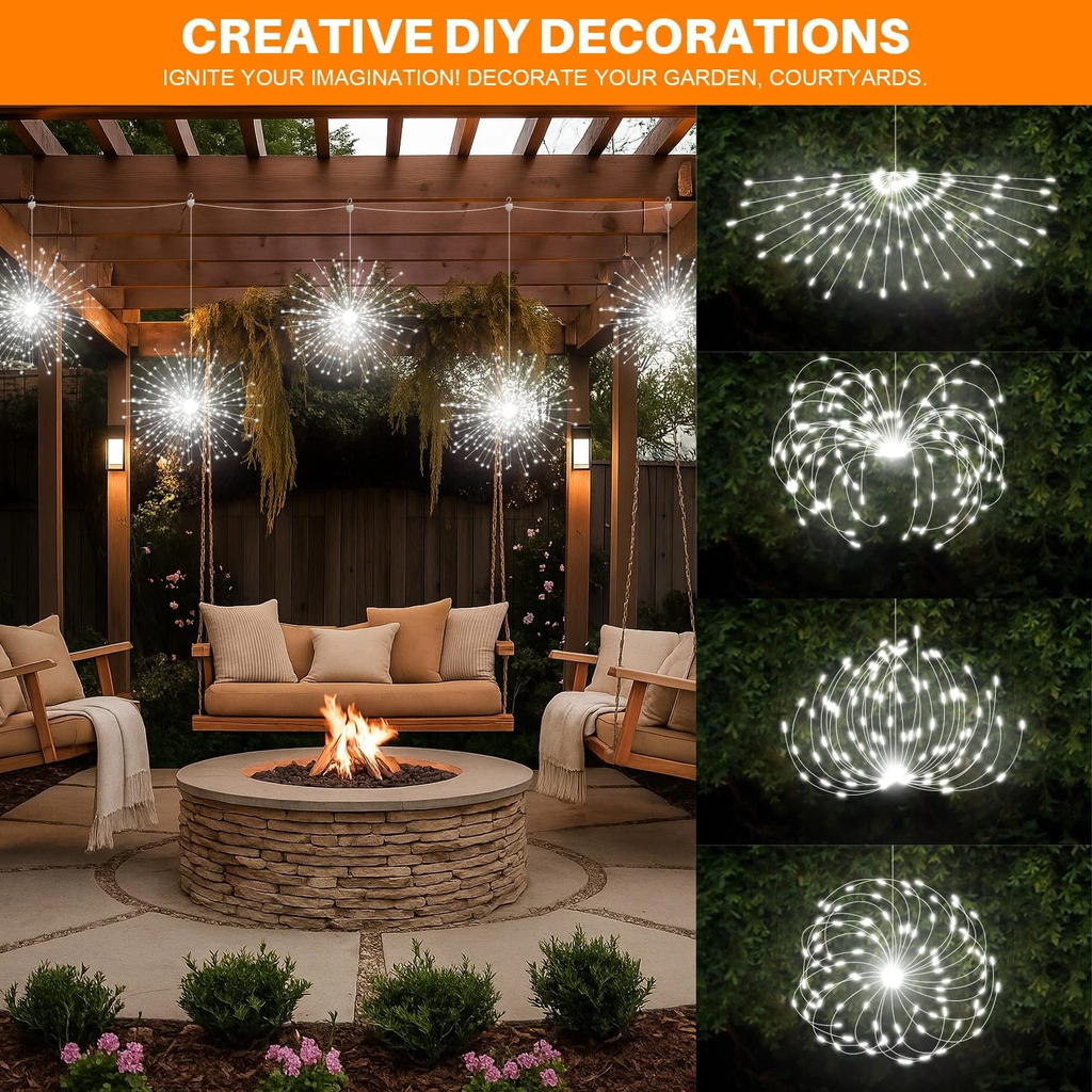 Starburst 5 Piece Light Set - 1000 LED - Cool White