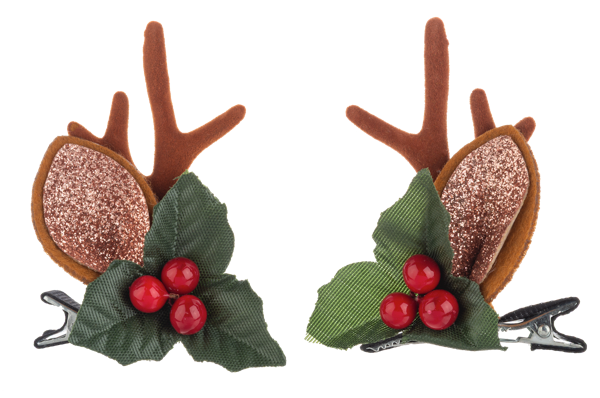 Tis the Season Hair Clips - Rose Gold