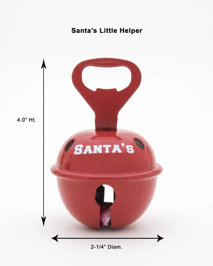 Santa's Little Helper Bottle Opener Bell