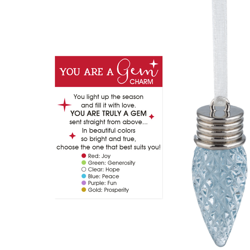 You Are A Gem Charm - Blue