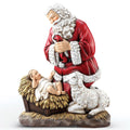 Kneeling Santa Slim Profile Figurine