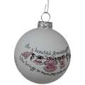 Christmas Keepsake Glass Ornament - For a Beautiful Granddaughter