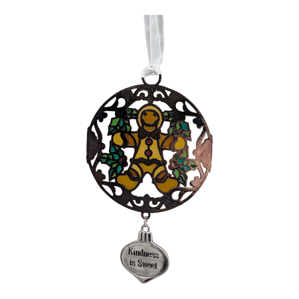 Kindness is Sweet Gingerbread Man - Colors of Christmas Ornament