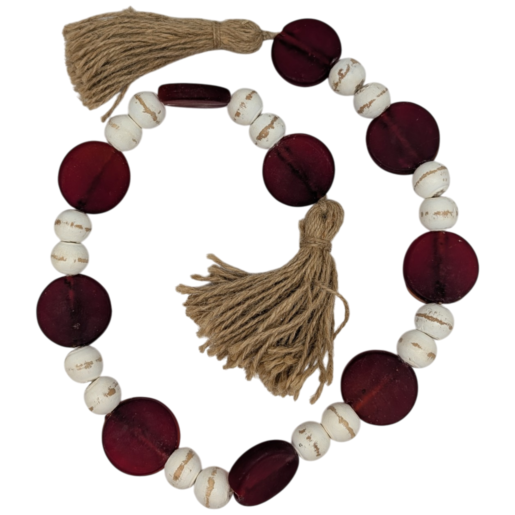 The Burgundy Jewel Garland - 36 Inch