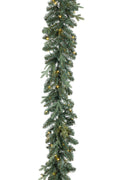 Natural Cut Blue Spruce Garland – 9 ft. Pre-Lit