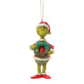 Grinch with Dated 2026 Wreath Ornament