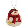 Whimsical Snowman Star Ornament
