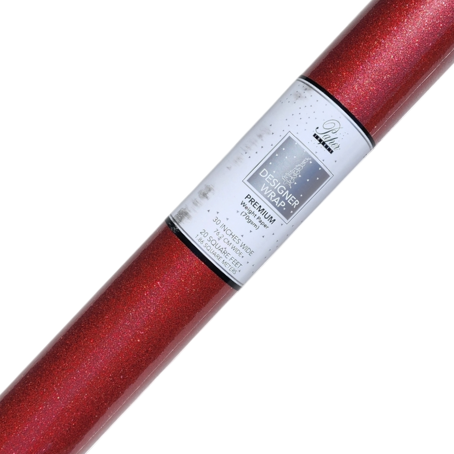 Premium Sparkle Roll Wrap - 30" x 96" - Ruby Radiance