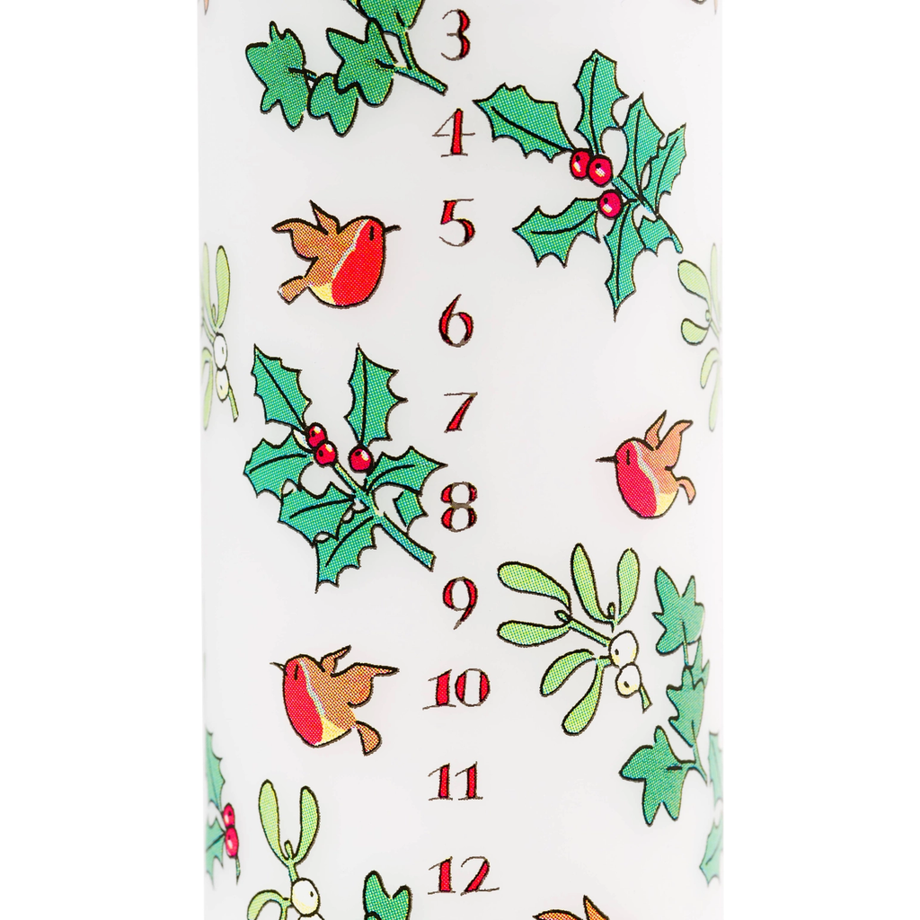 Holly and the Ivy Advent Large Pillar Candle