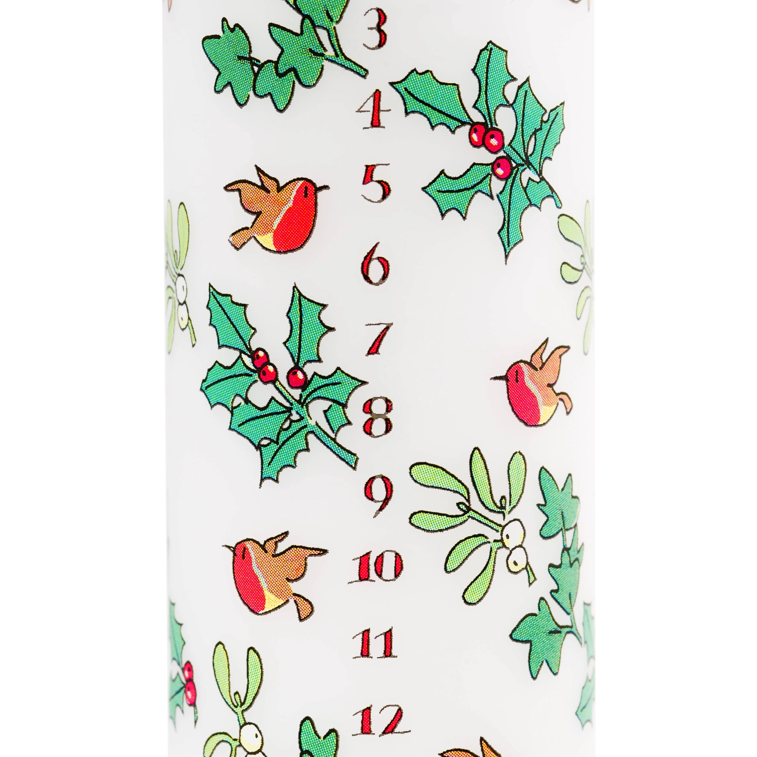 Holly and the Ivy Advent Large Pillar Candle