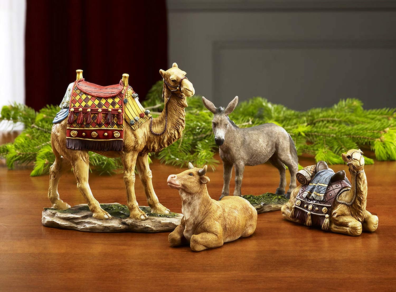 19 Piece - 7 Inch Real Life Nativity Set - Includes Chest Of Gold, Frankincense & Myrrh