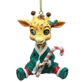 Festive Jungle Giraffe Pajama Ornament