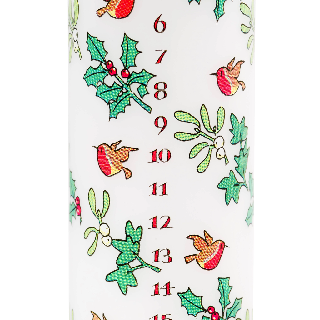 Holly and the Ivy Advent Large Pillar Candle