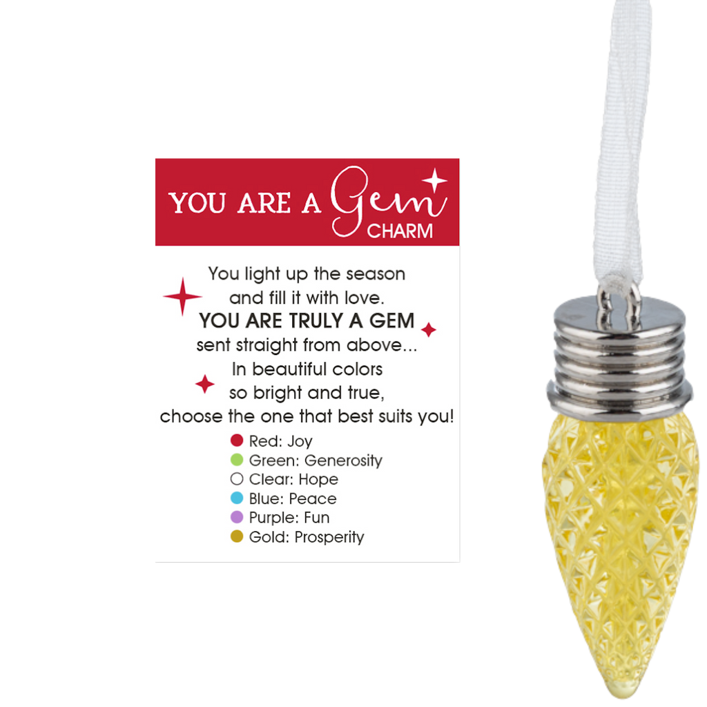 You Are A Gem Charm - Gold