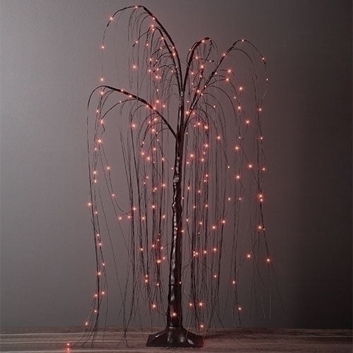 Black Willow Tree with Orange Lighting - 4 Foot