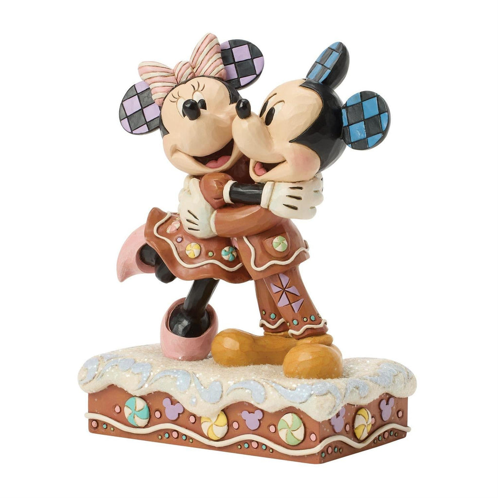 Mickey and Minnie Gingerbread Figurine – Disney Traditions