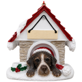 Ceramic Doghouse Ornament - German Shorthaired Pointer