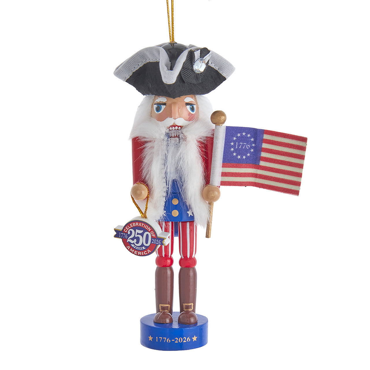 250th Anniversary of America Nutcracker Ornament