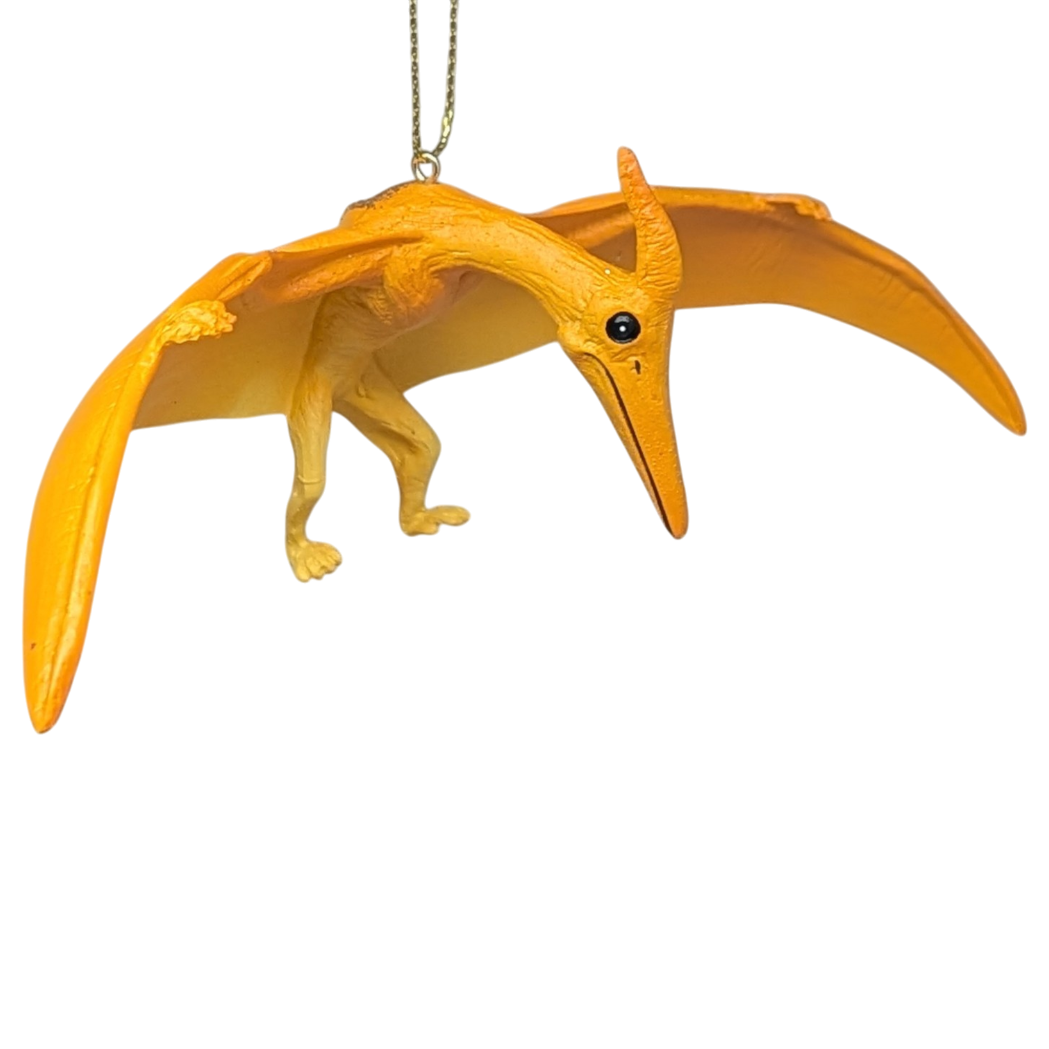 Yellow Pterodactyl Dinosaur Ornament