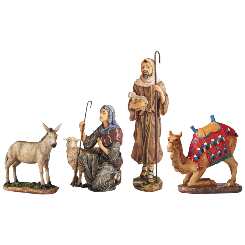 Outdoor Nativity Set - Shepherds Camel and Donkey