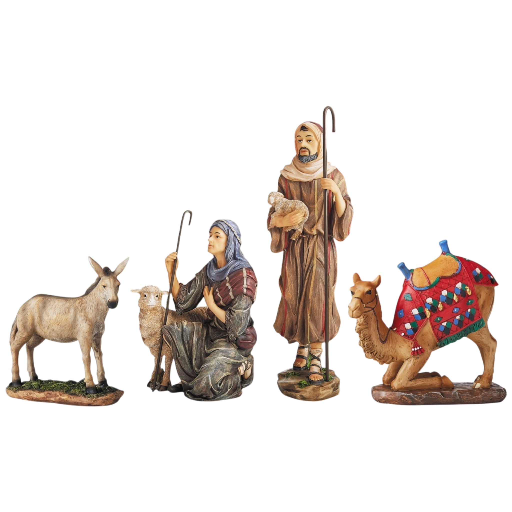 Outdoor Nativity Set - Shepherds Camel and Donkey
