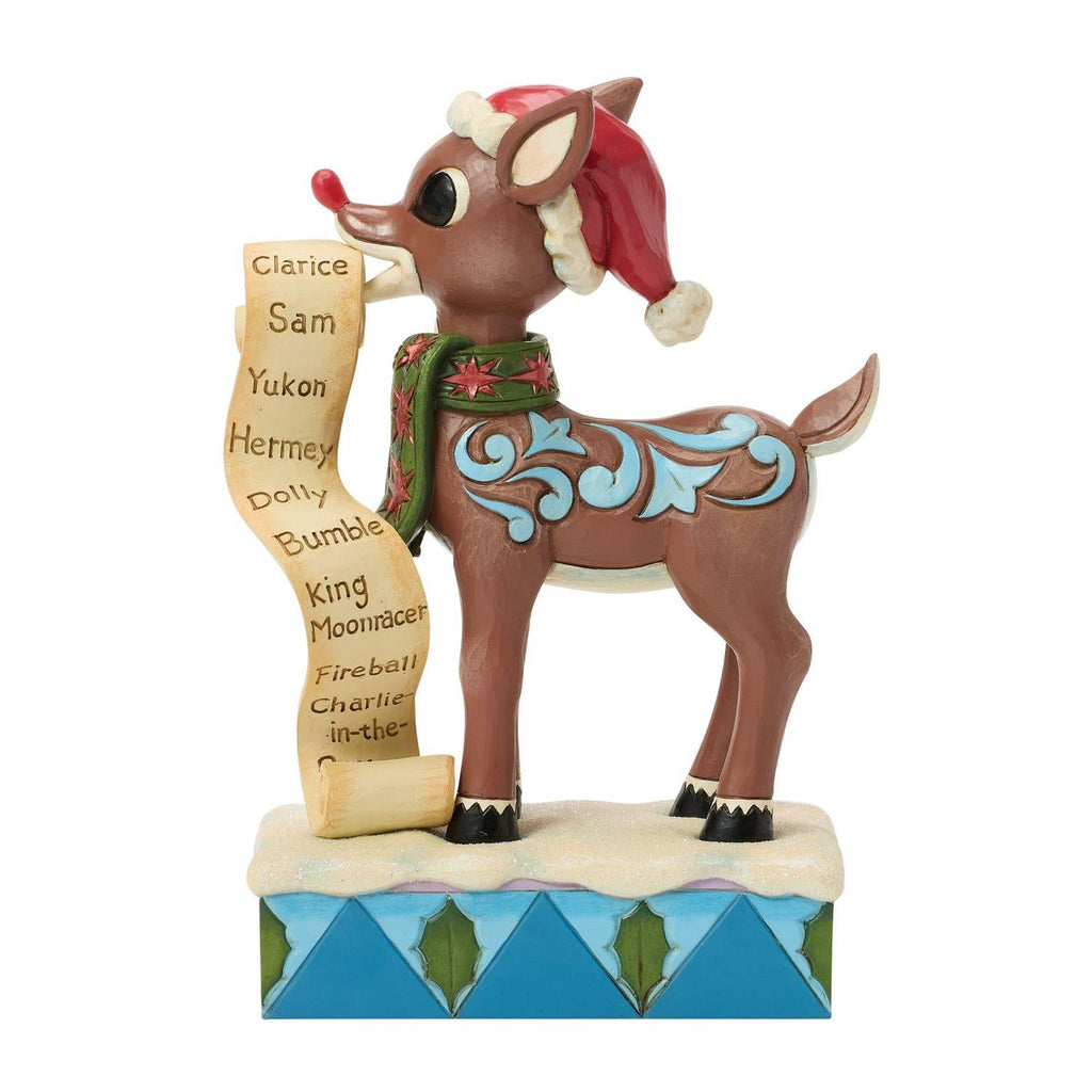 Rudolph with List in Mouth Figurine