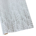 Winter Trees White & Silver Embossed Foil Gift Wrap - 30" x 6' Roll