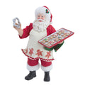 Fabriche Gingerbread Chef Santa Holding Tray of Decorated Gingerbread