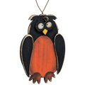 The Goofy Owl Wooden Ornament