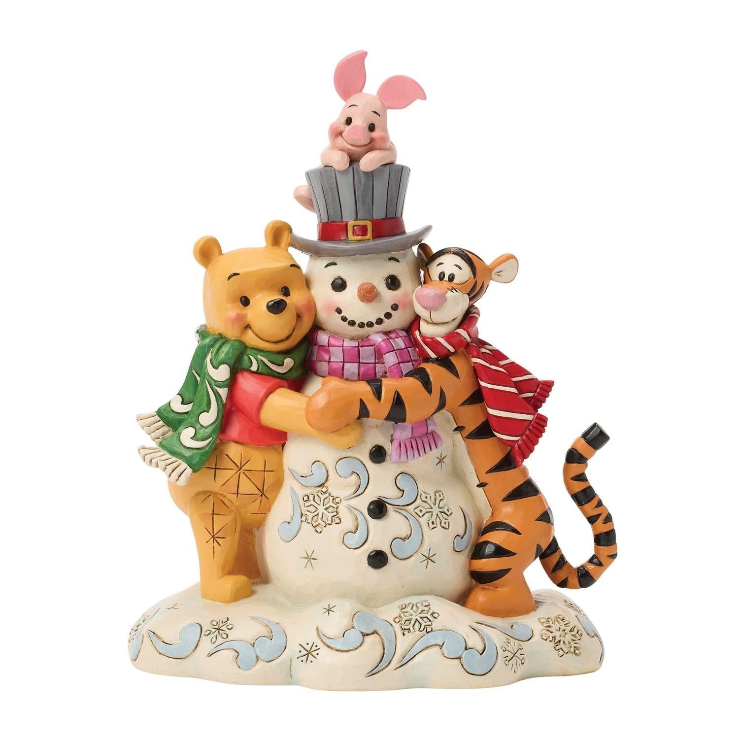 A Chilly Creation - Pooh & Friends Snowman Figurine