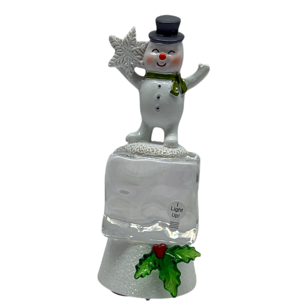 Led Snowman Acrylic Light - Battery Operated