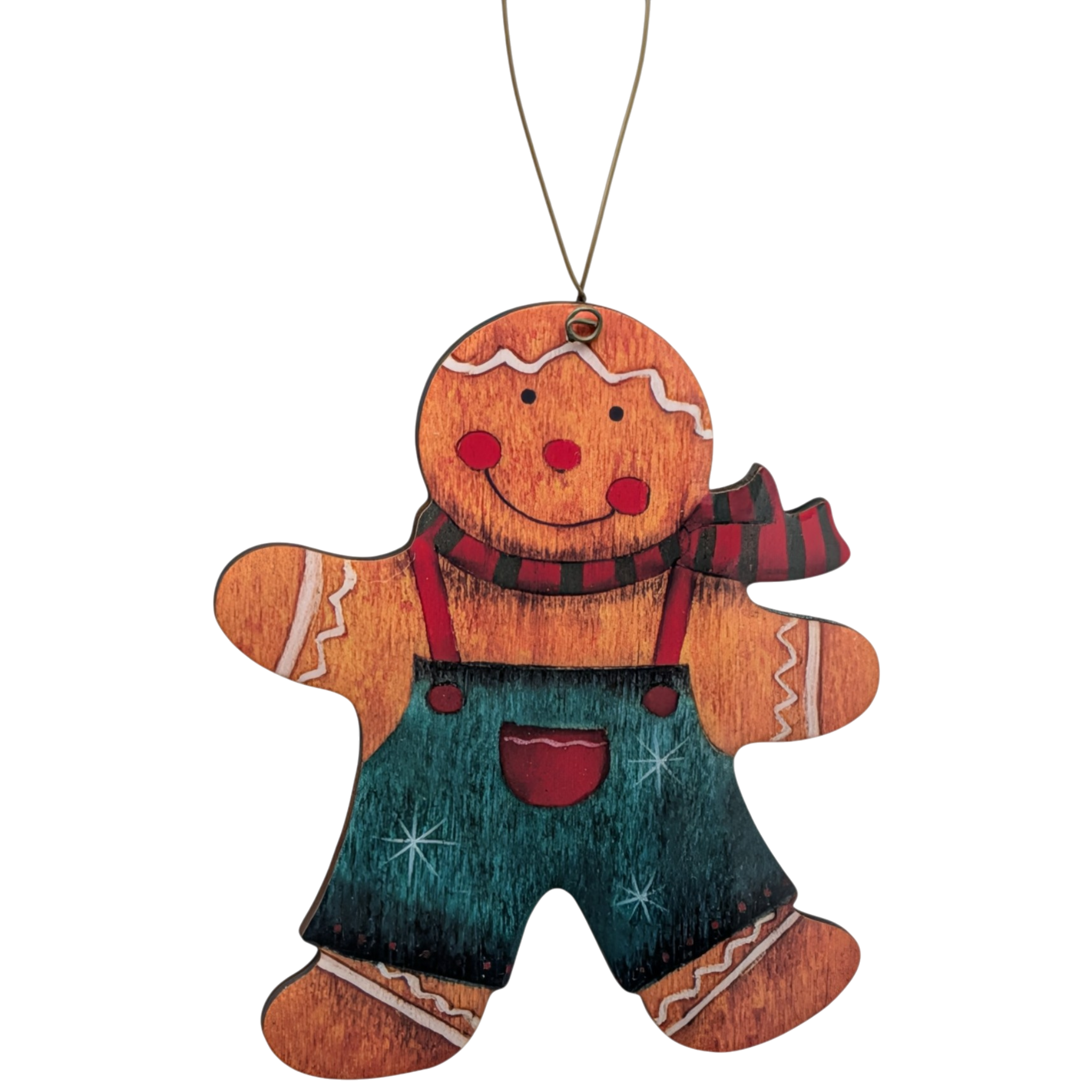 Cozy Country Gingerbread in Overalls