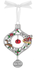 Jingle Bell Ornament - Holiday Hugs and Mistletoe Kisses
