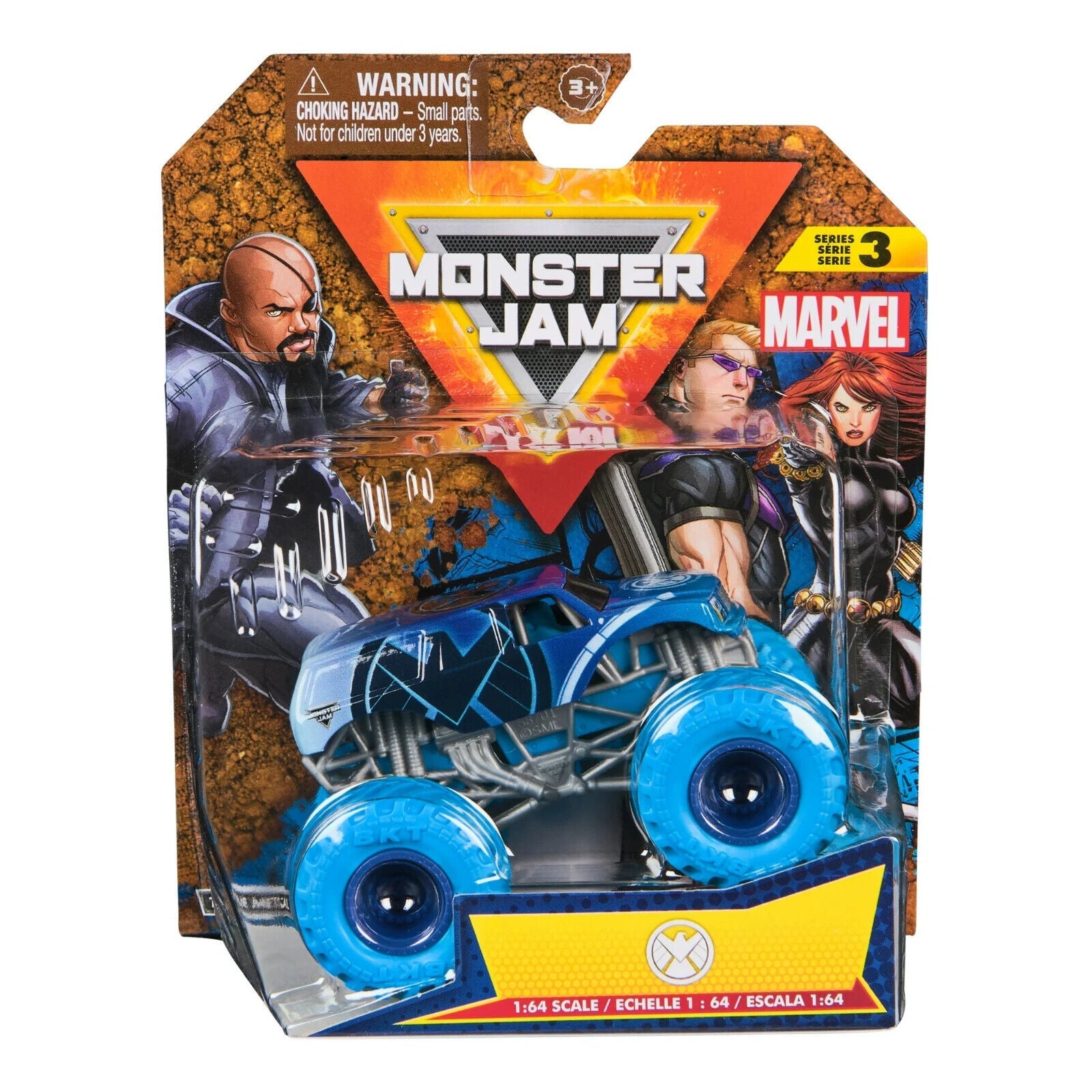 Monster Jam Official 1:64 Scale Monster Truck -  Marvel Comics  S.H.I.E.L.D.