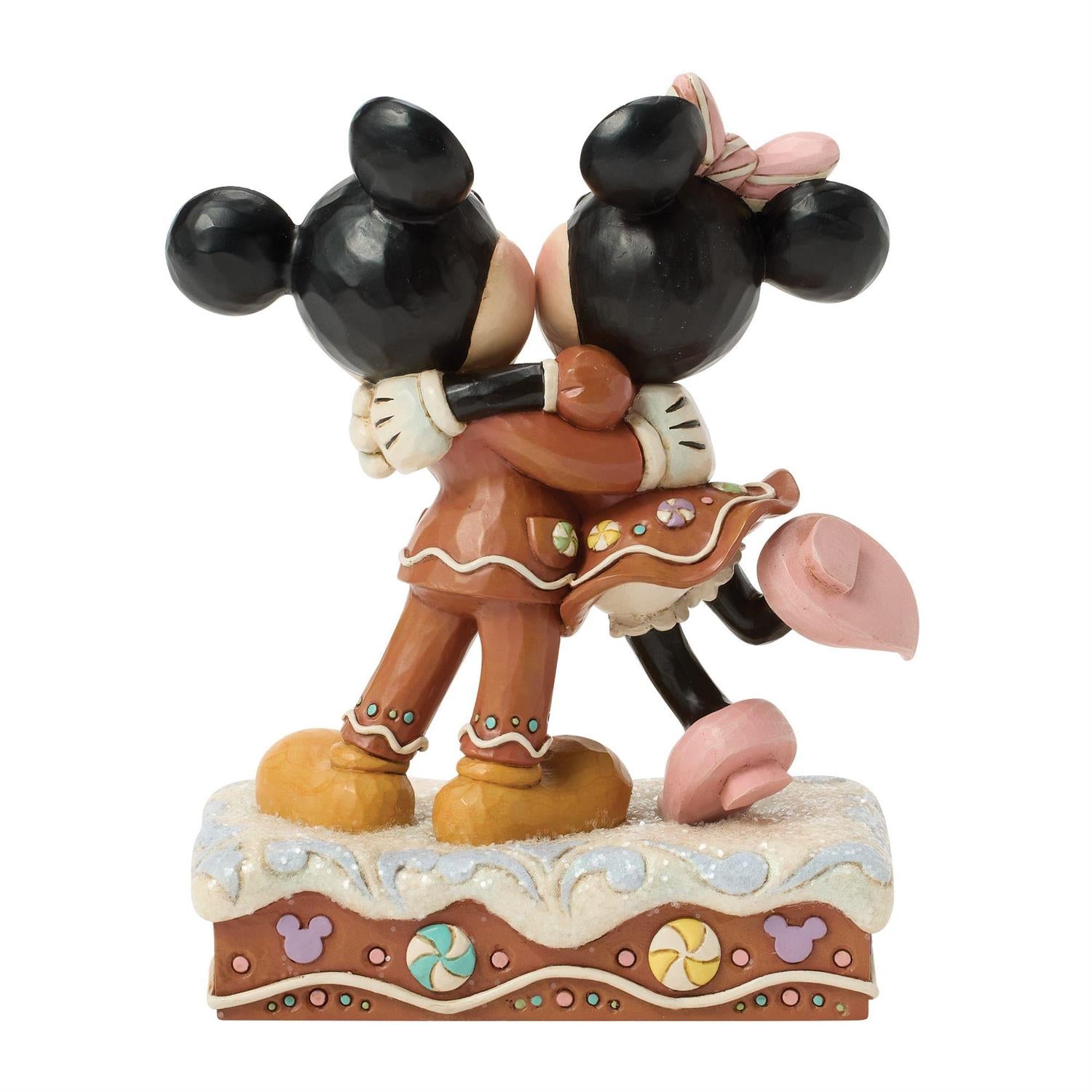 Mickey and Minnie Gingerbread Figurine – Disney Traditions