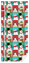 Kids Roll Wrap - 30" x 168" - Snowman Fun