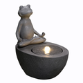 Lighted Frog Water Fountain