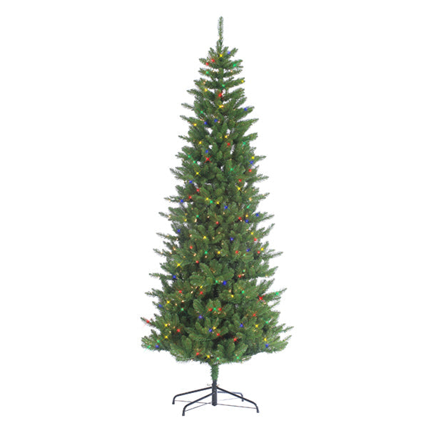 9 Foot Narrow Augusta Pine - Multicolor Lights