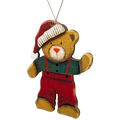 Barnaby's Cozy Christmas: Hand-Painted Plywood Ornament