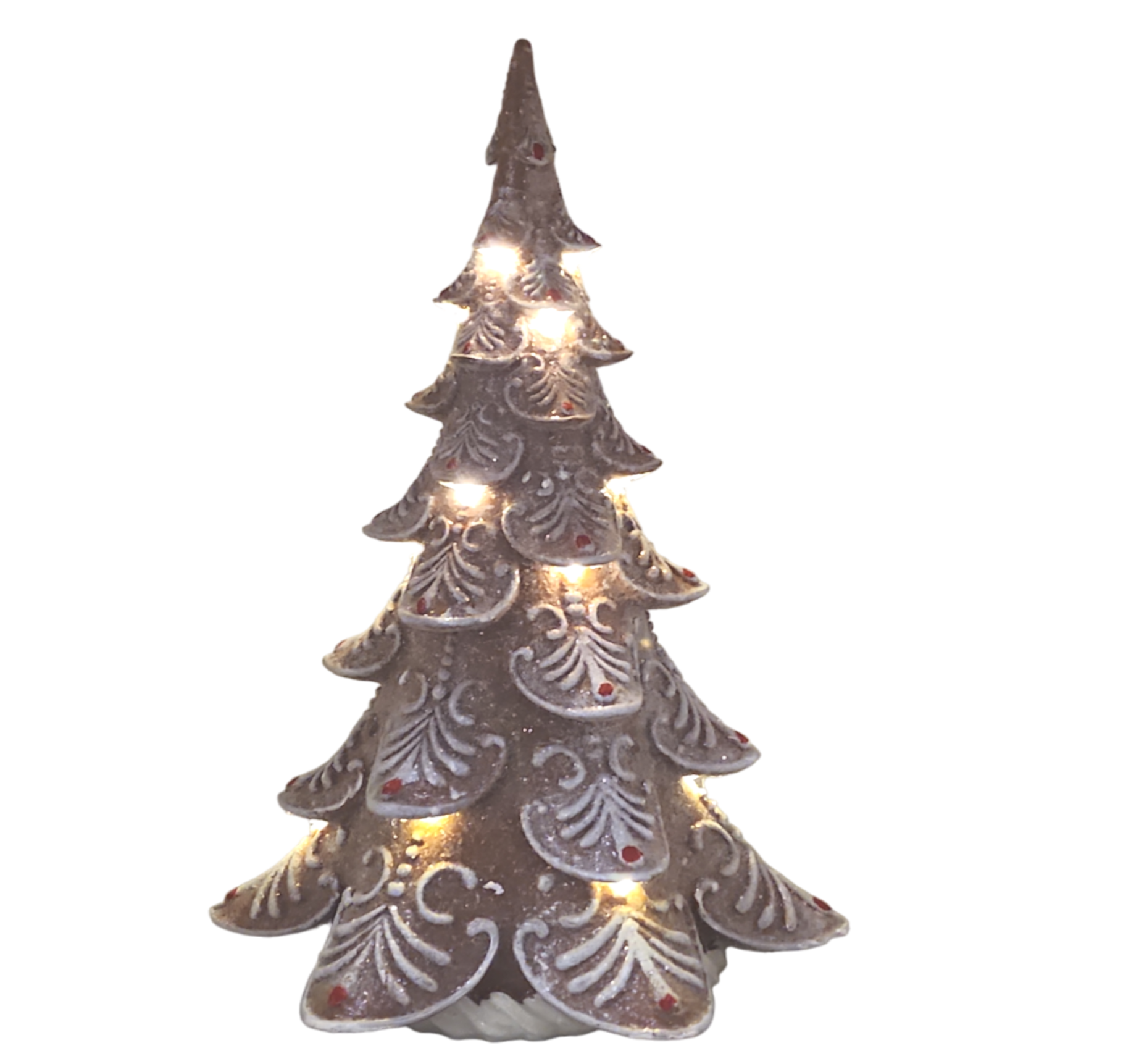 LED Lighted Gingerbread Tree - 17 Inch