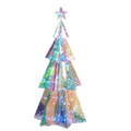 Lighted Holographic Holiday Tree with Remote Control - 4 Feet