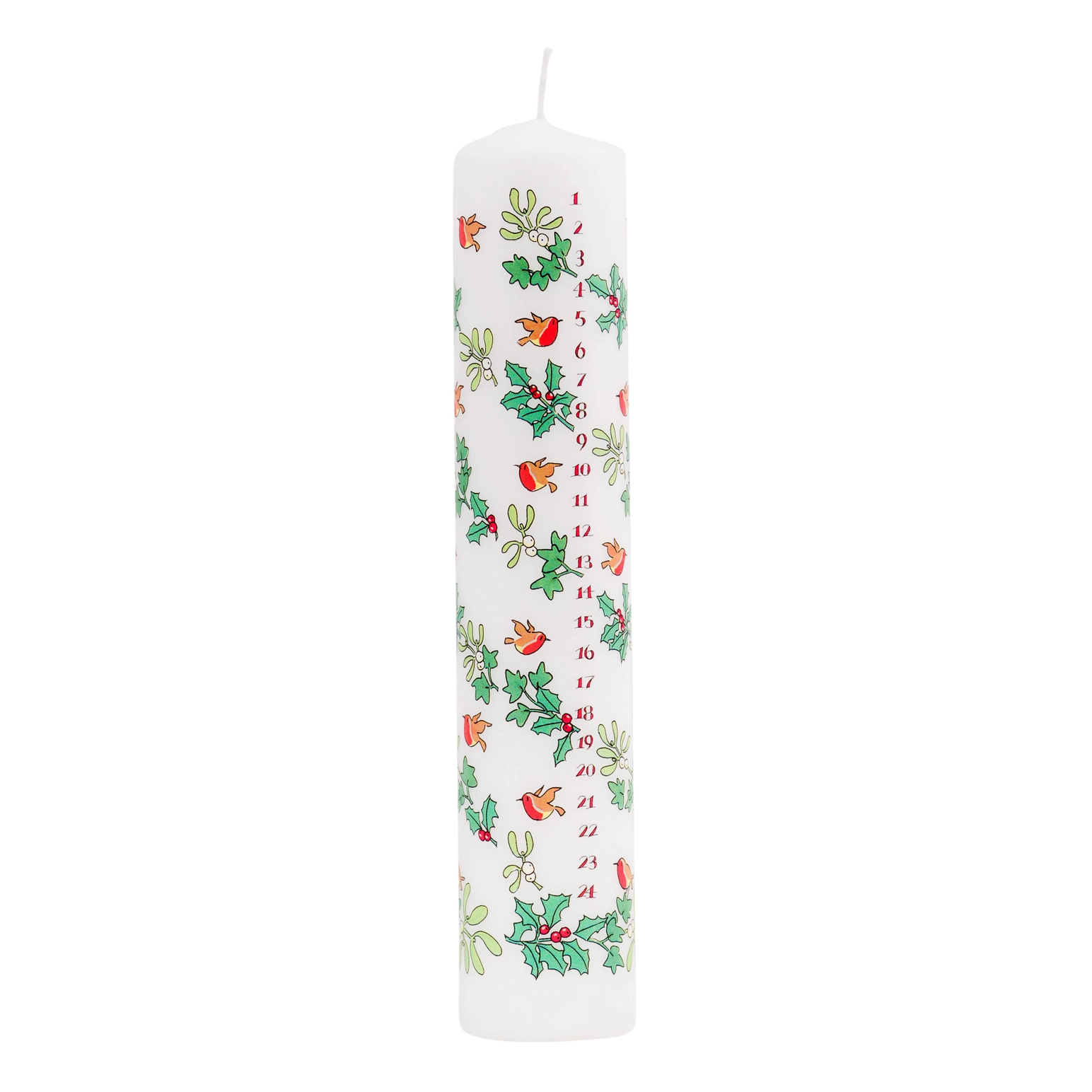 Holly and the Ivy Advent Large Pillar Candle