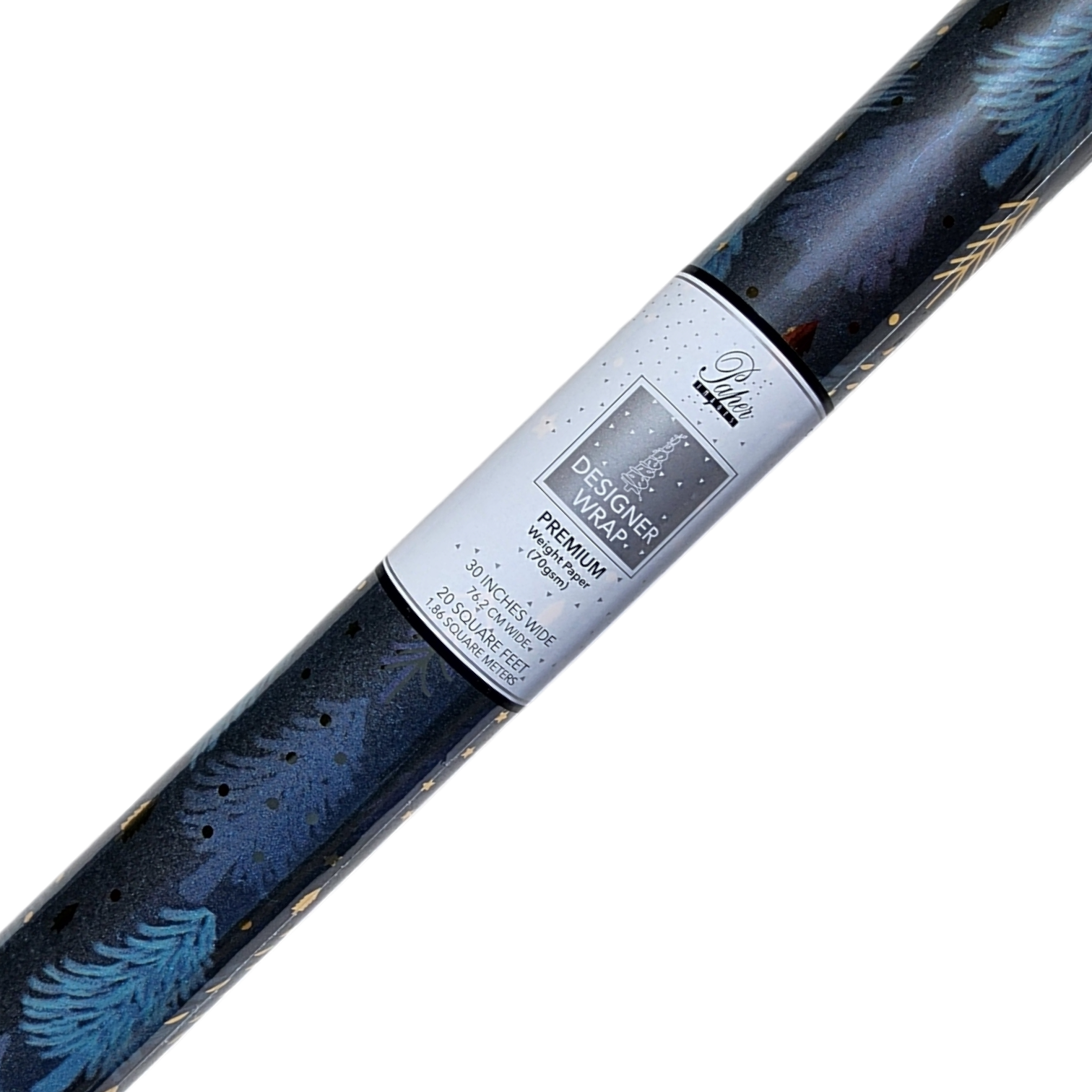 Premium Foil Roll Wrap - 30" x 96" - Enchanted Midnight