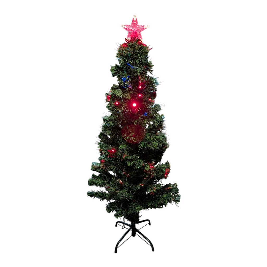 4 Foot Fiber Optic Tree - Fiber Optic Color Changing LED Lights