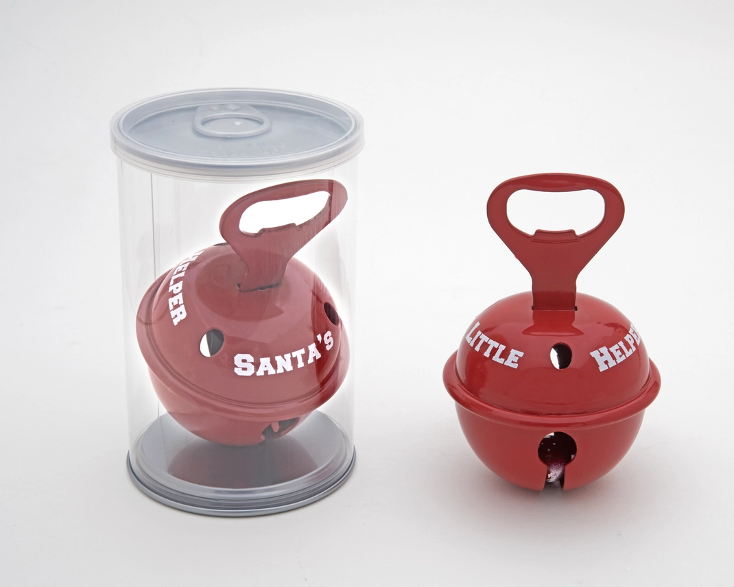 Santa's Little Helper Bottle Opener Bell
