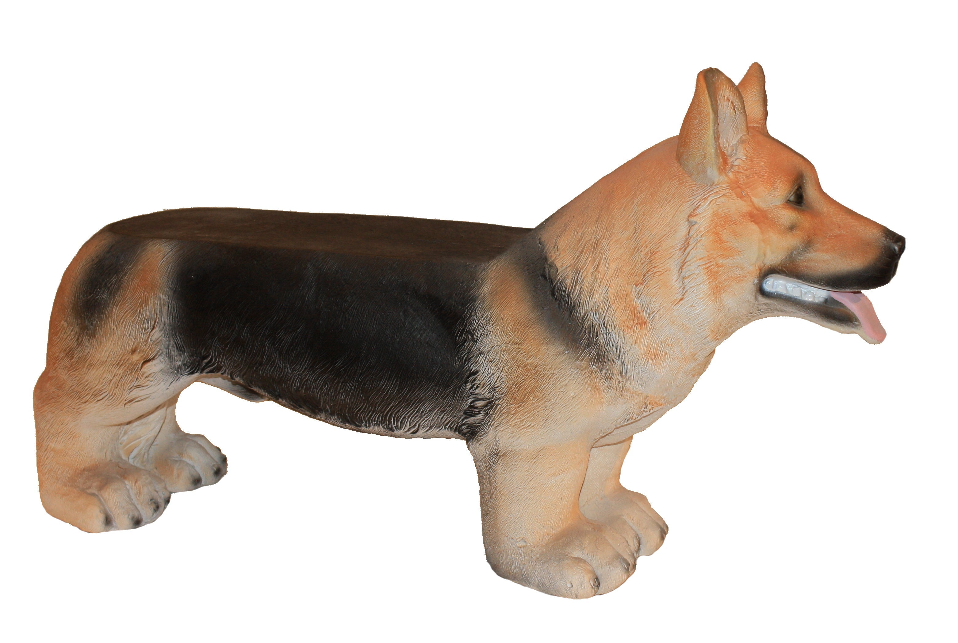 German Shepherd Garden Bench