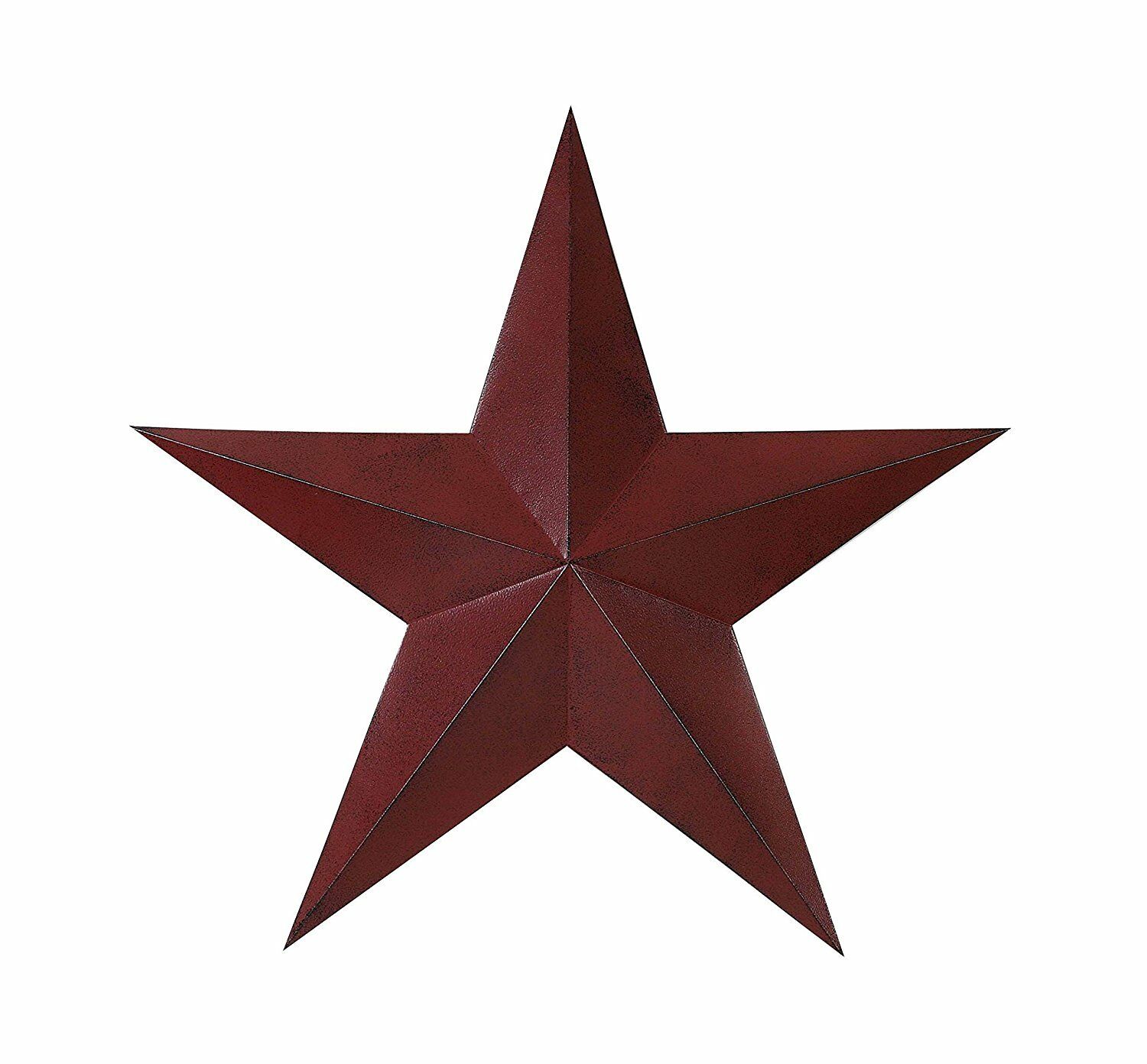 36" Red & Black Barn Star