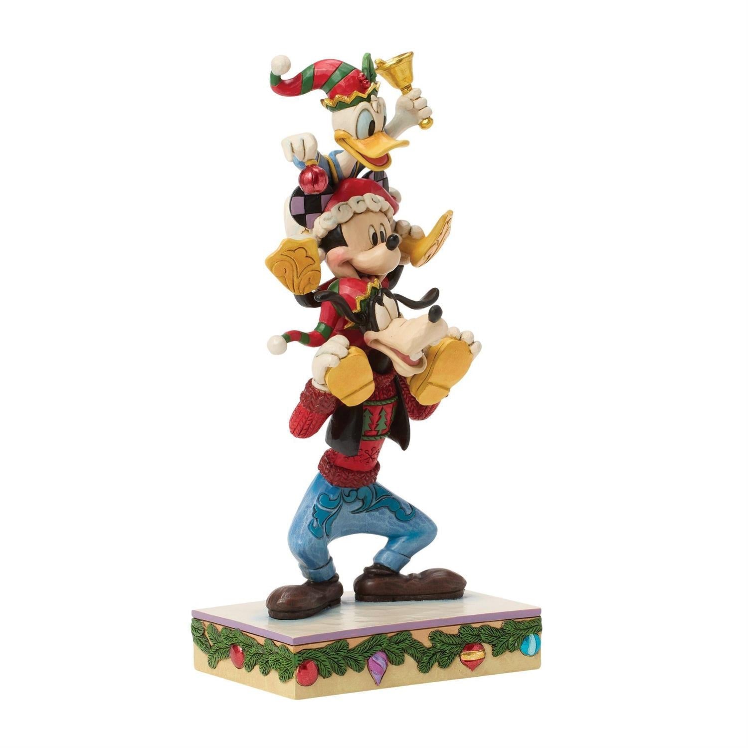 Mickey Donald Goofy Stacked Figurine – Disney Traditions