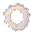 Lighted Artificial Pampas Grass Wreath
