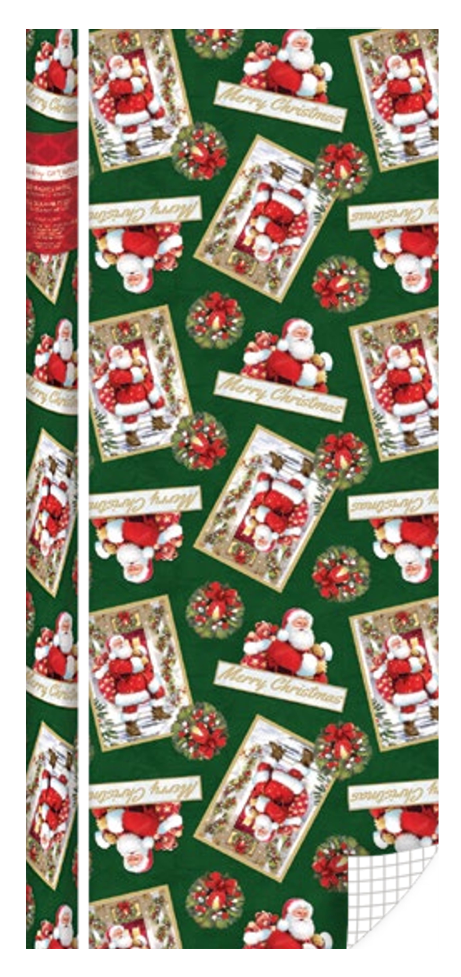 Traditional Roll Wrap - 30" x 168" - Santa